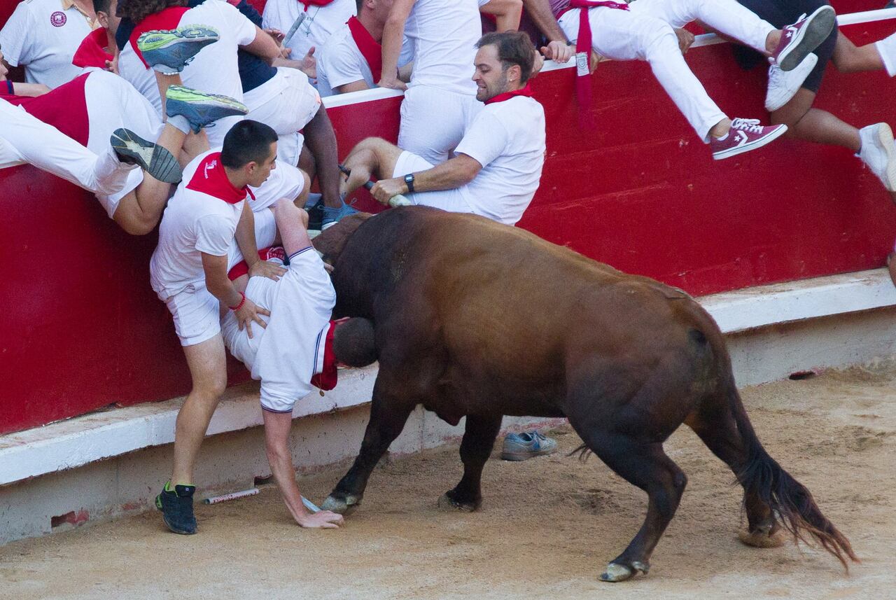 11 de julio de 2022. Aviador, número 92. Ganadería: Cebada Gago. Plaza de Toros. (AP Photo)