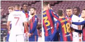 Kylian Mbappé y Jordi Alba