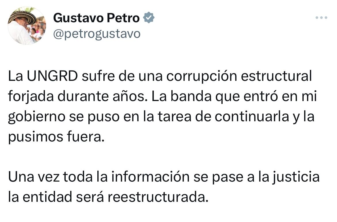 Mensaje presidente Gustavo Petro