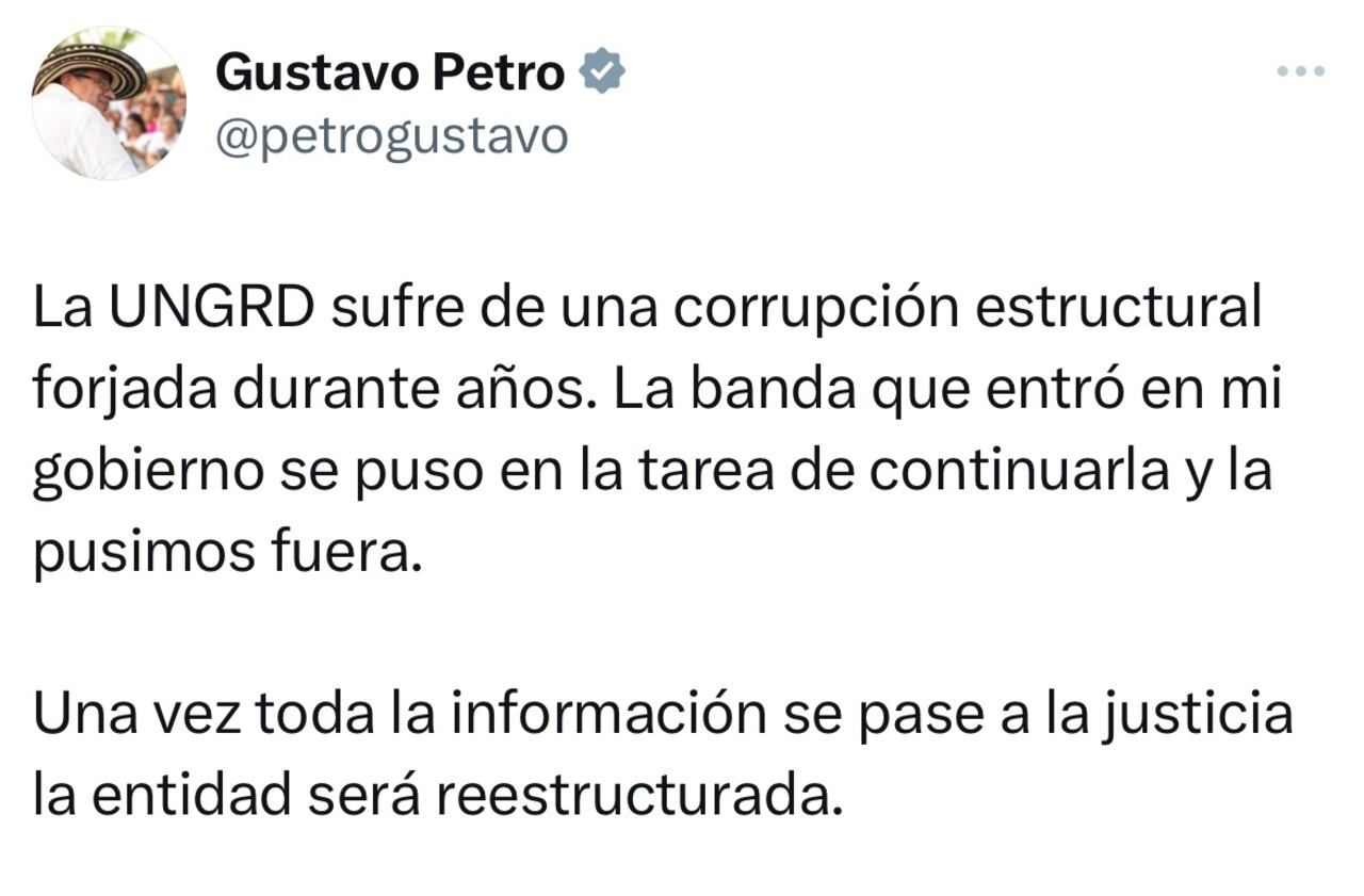 Mensaje presidente Gustavo Petro