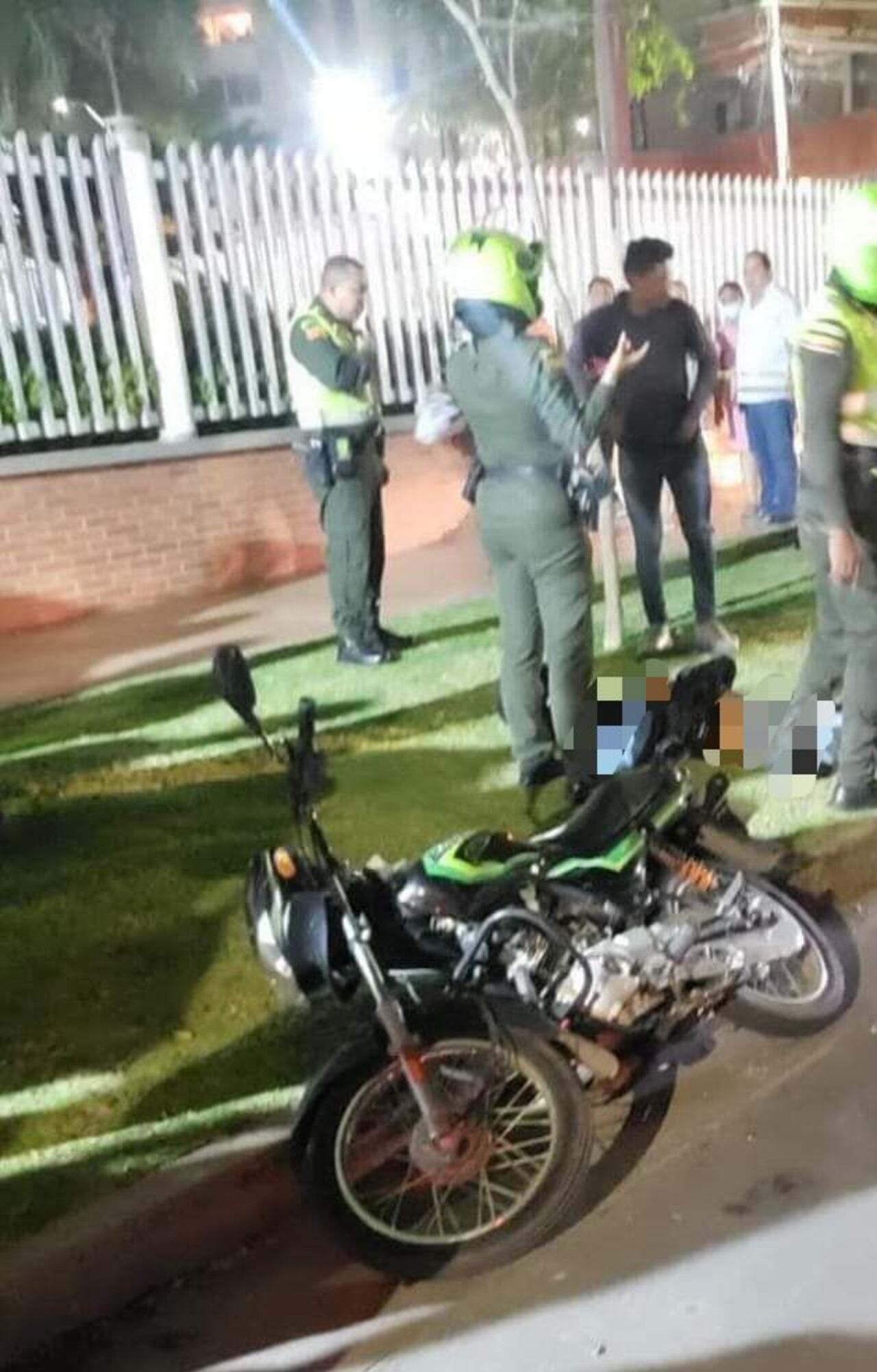 Esta es la moto en la que se movilizaba la víctima al momento de los hechos