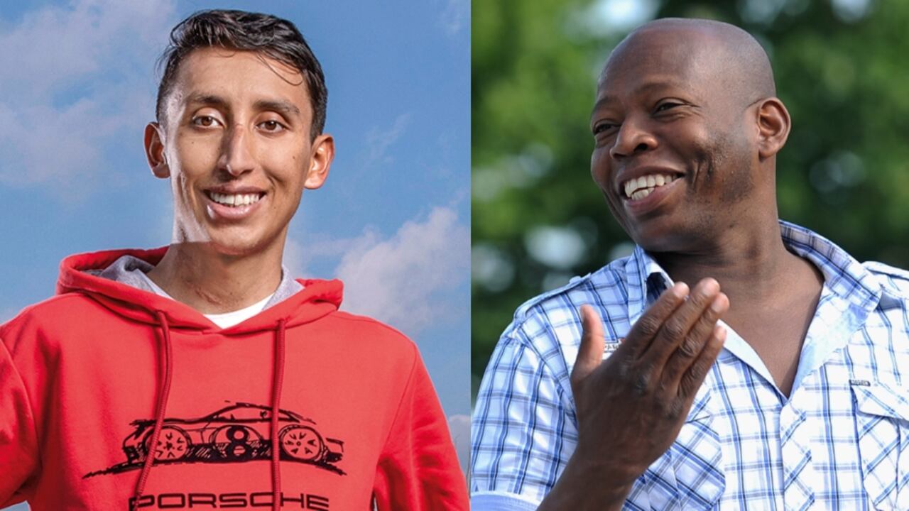Egan Bernal y Faustino ‘El Tino’ Asprilla