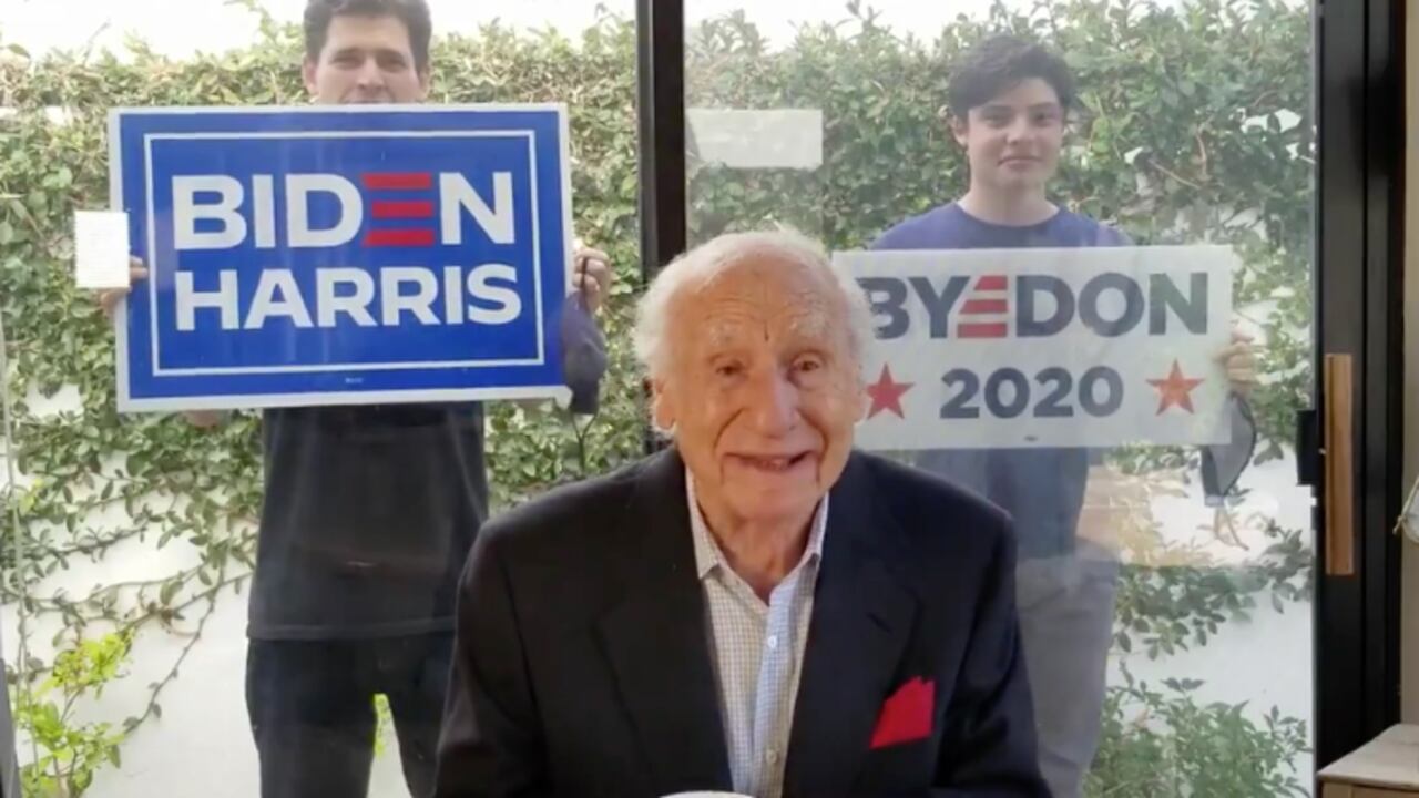 Polémico video de Mel Brooks apoyando a Biden y criticando a Donald Trump
