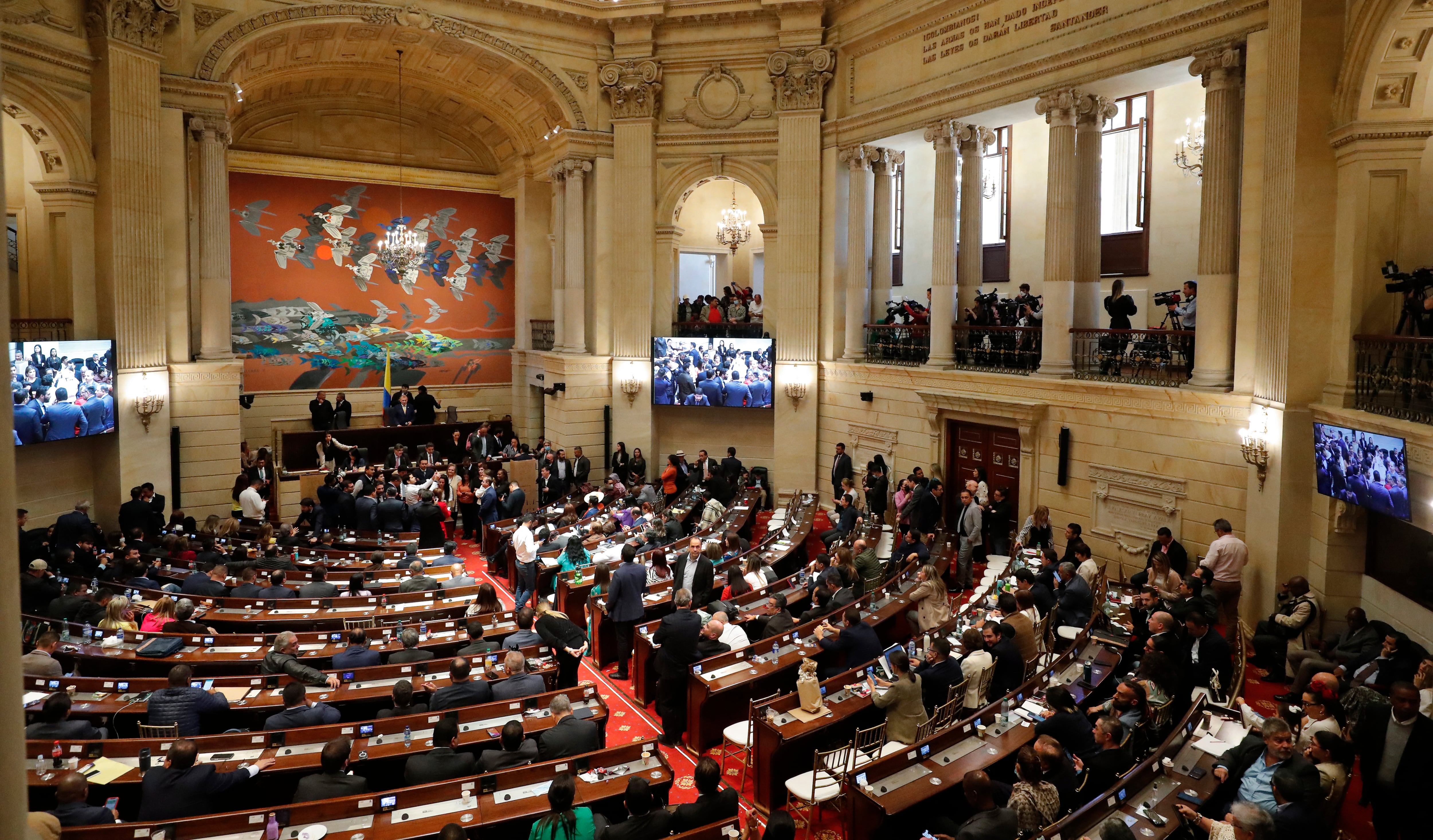 Congreso Pleno durante la elección del Contralor 
panorámica Congreso de la República 2022
Bogota agosto 18 del 2022
Foto Guillermo Torres Reina / Semana