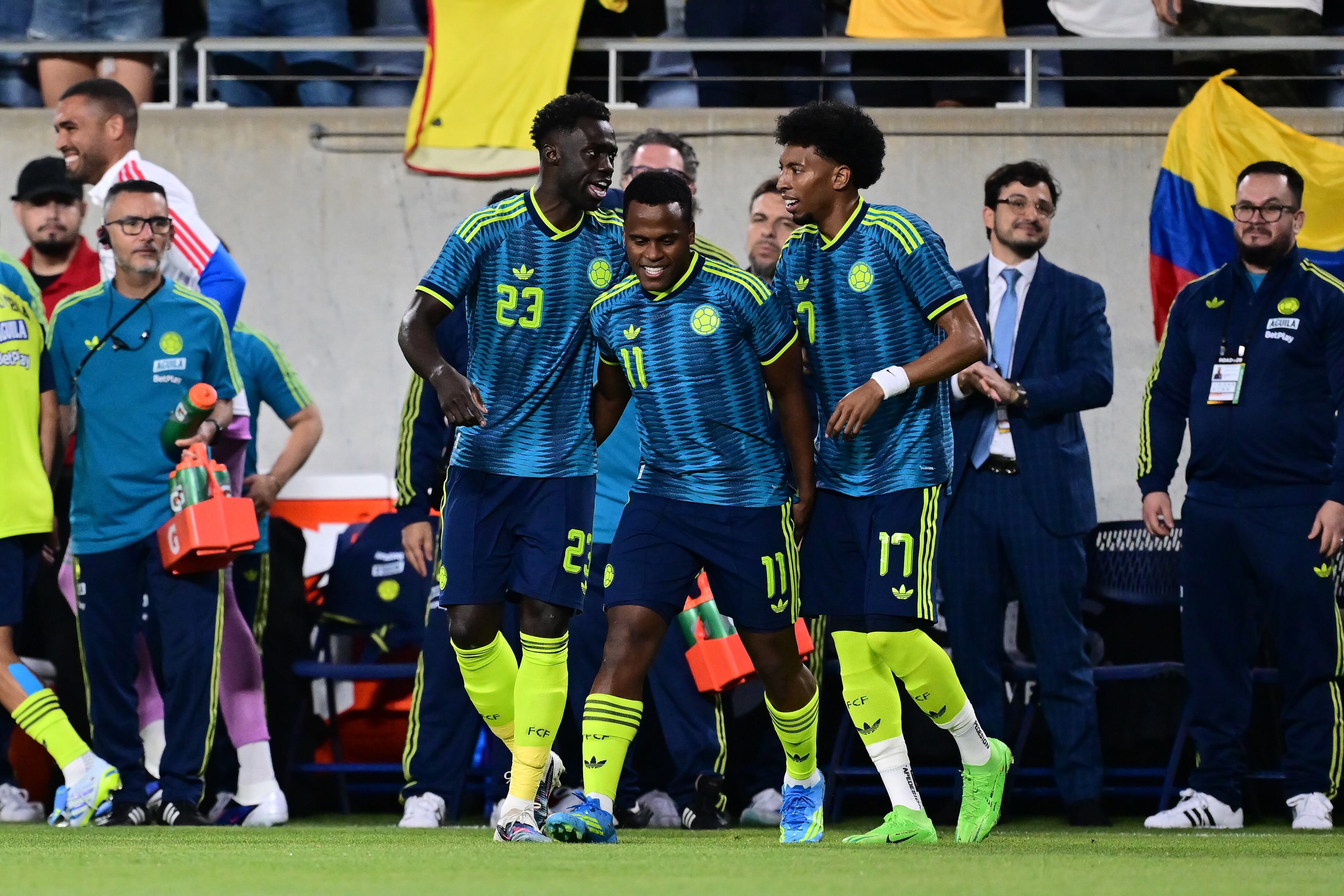 La Selección Colombia abrió el marcador ante Croacia con gol de Jhon Arias.