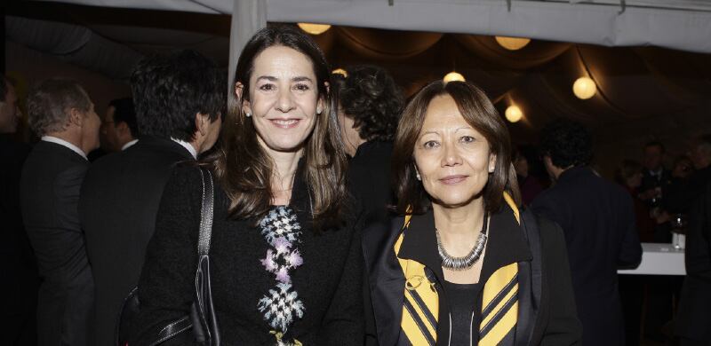 Nora Sanín y Pilar Calderón.