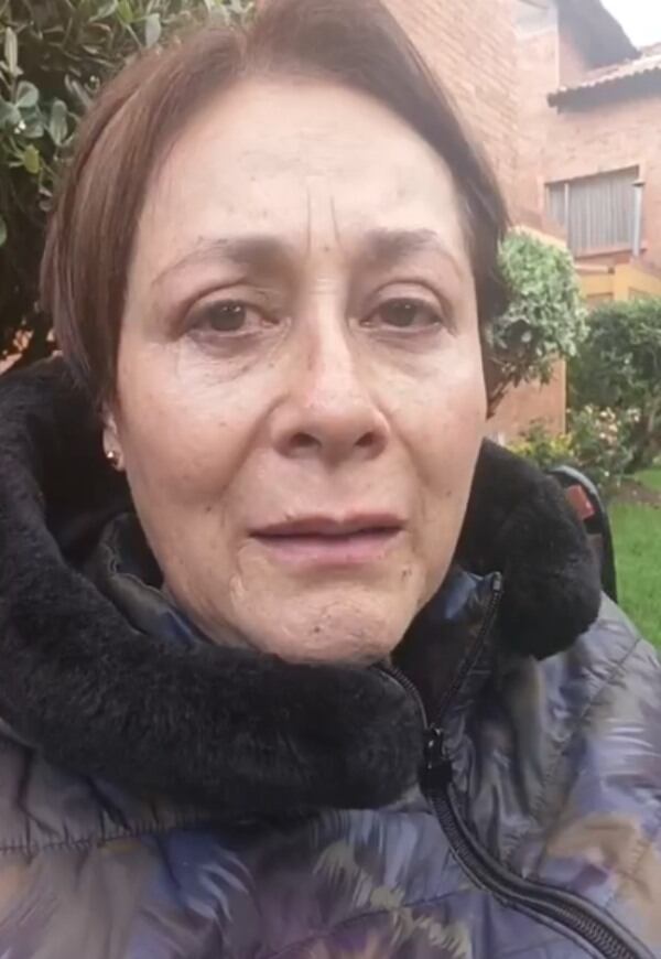 La actriz se mostró muy afectada.