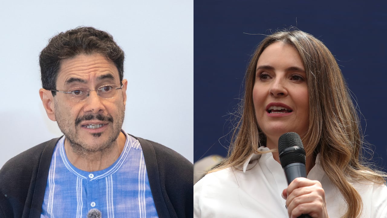 Iván Cepeda y Paloma Valencia, candidatos presidenciales.