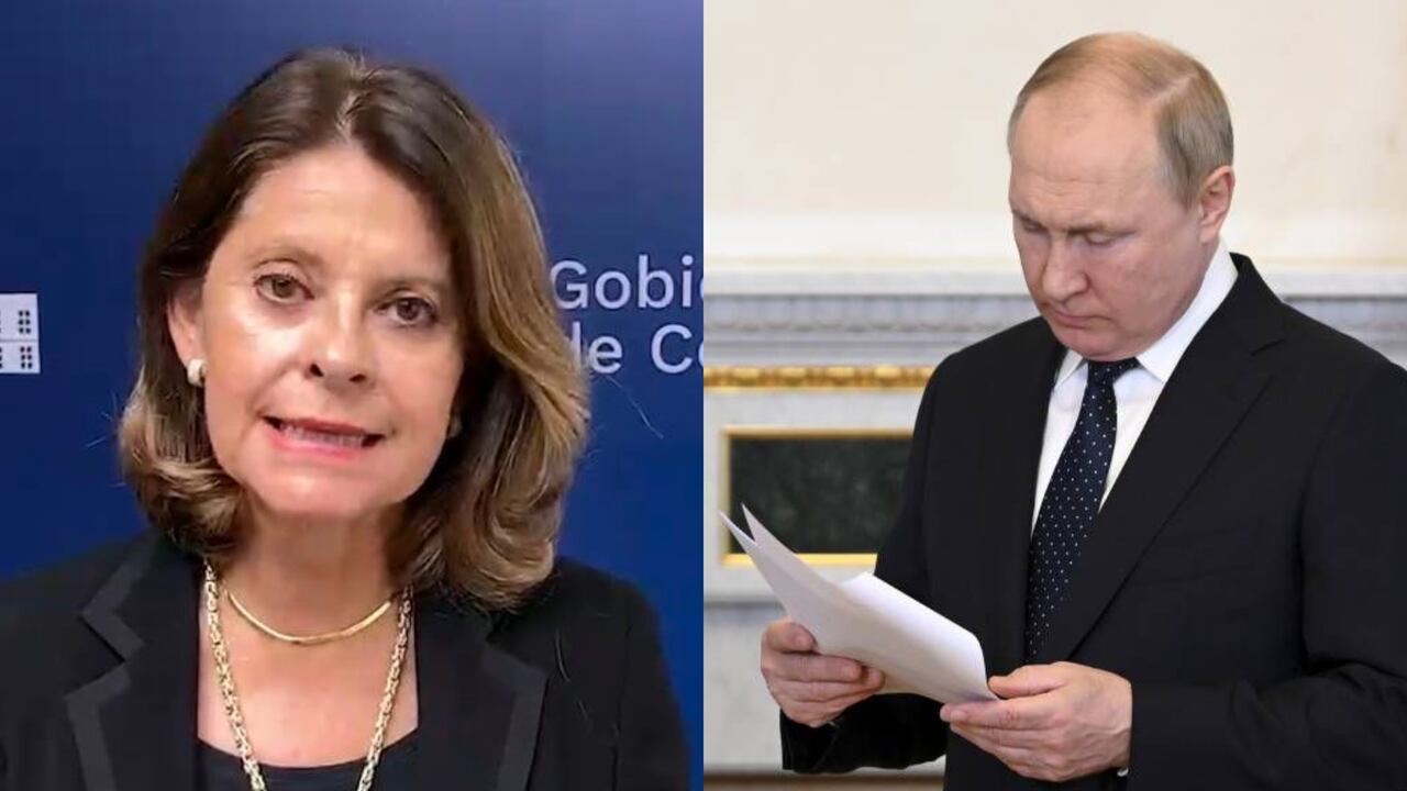 Marta Lucía Ramírez y Vladimir Putin