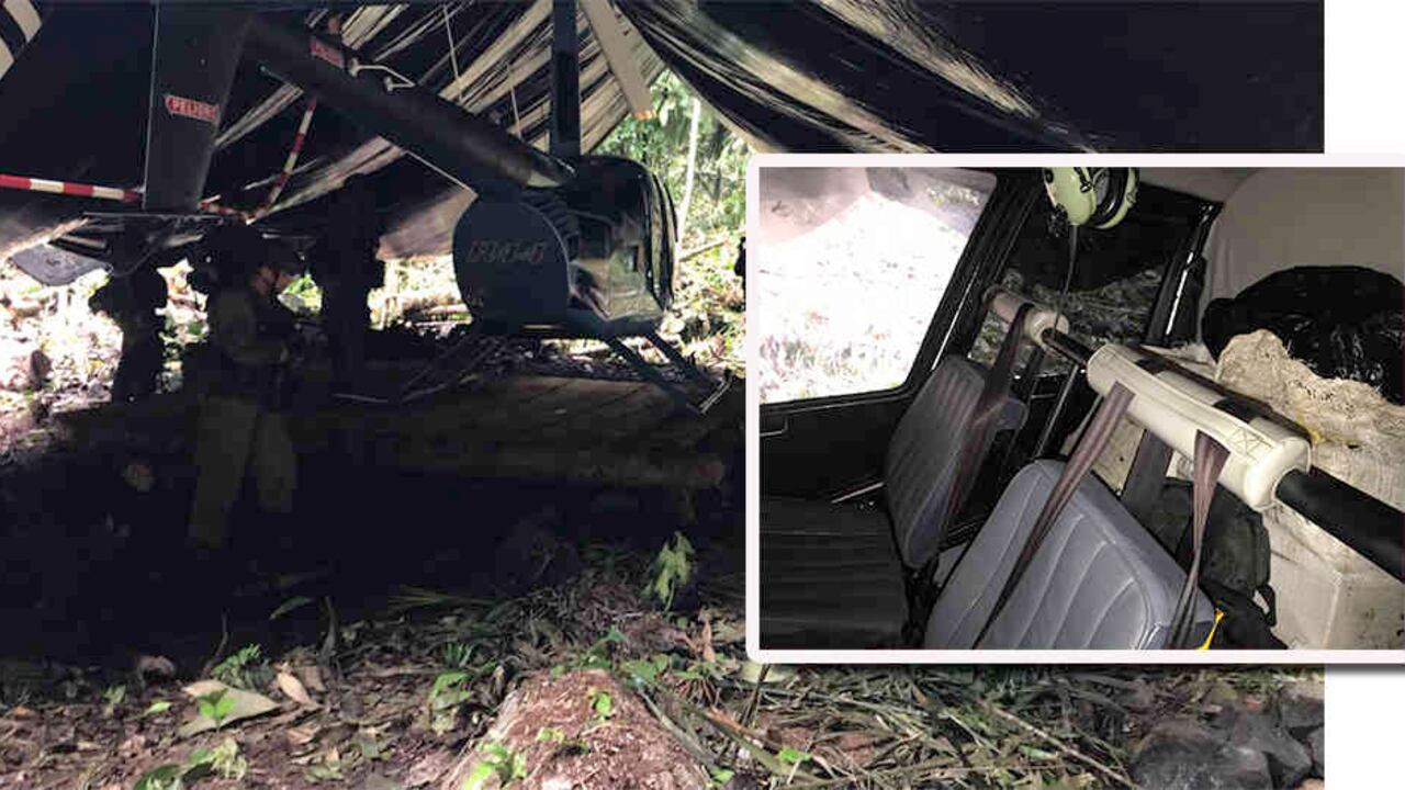 El aparato estaba cargado con 300 kilos de cocaína al momento de ser encontrado por la policía.