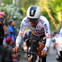 Giro de Italia, Daniel Martínez durante la contrarreloj de la etapa 7