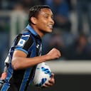 El colombiano llegó a ocho tantos con Atalanta en liga.