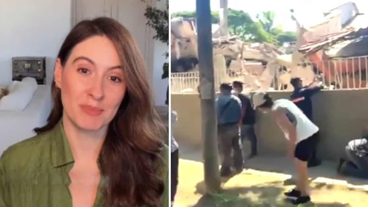 Taliana Vargas reaccionó al terremoto.