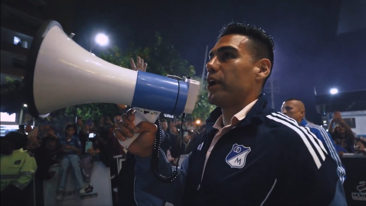 Falcao García le habló a la hinchada de Millonarios en Pasto