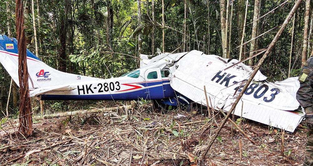 El accidente de la avioneta se dio en la selva del Caquetá. 