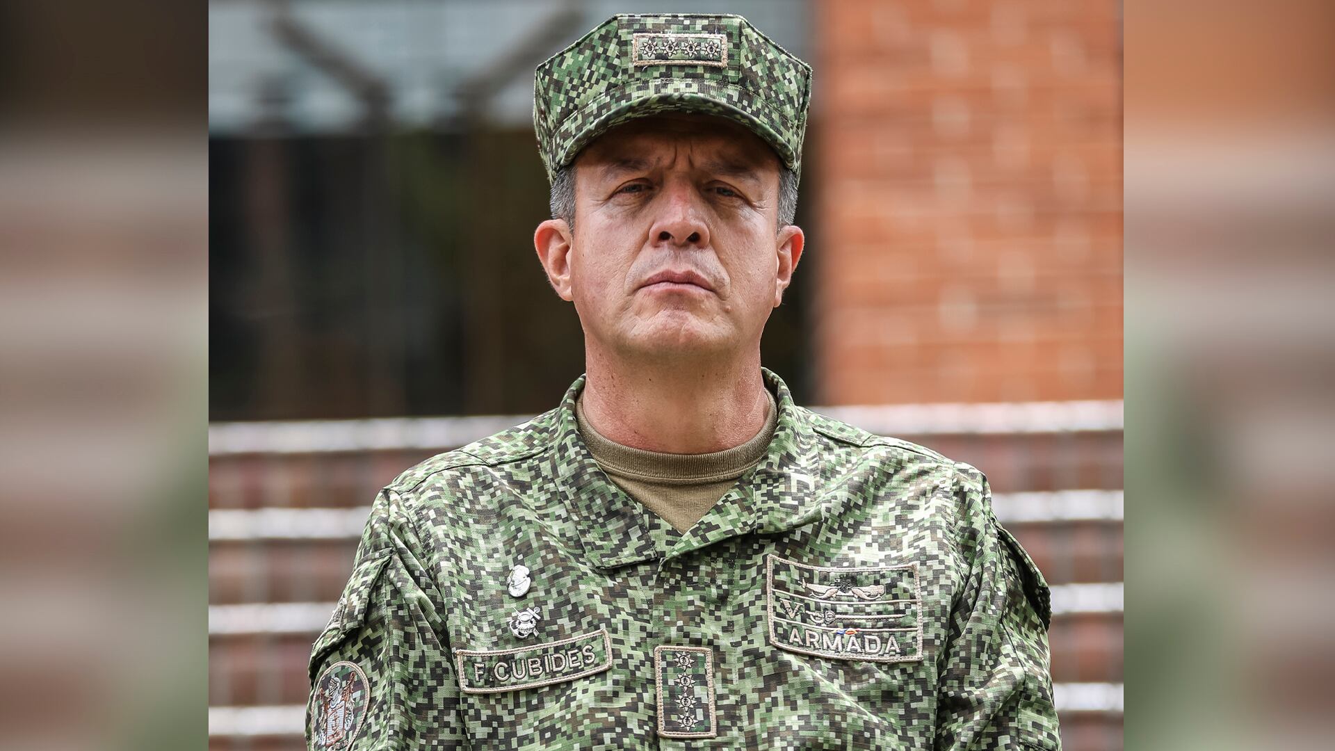 Almirante Francisco Hernando Cubides Comandante General de las Fuerzas Militares