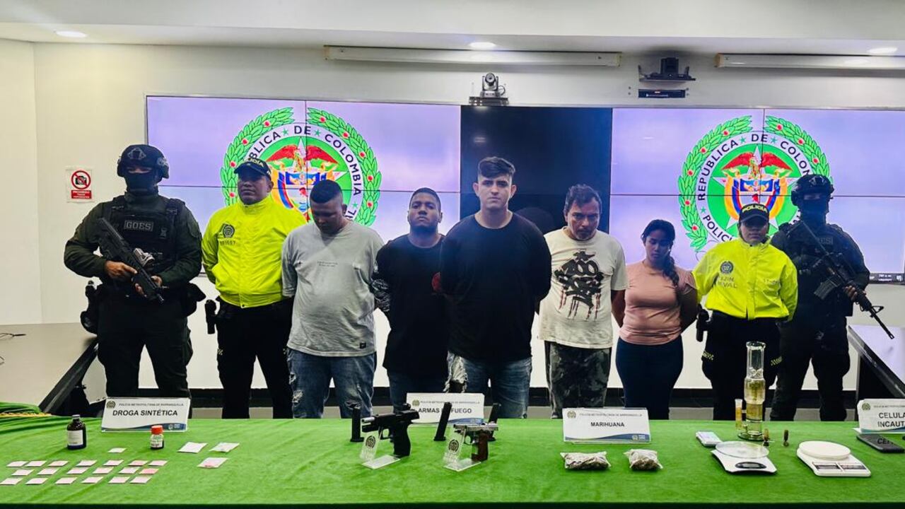 Esta es la red que vendía drogas sintéticas en Barranquilla y Puerto Colombia.