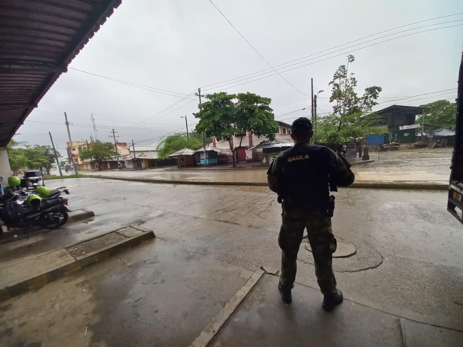 300 integrantes de la fuerza pública, fueron dispuestos en las vías de este municipio.