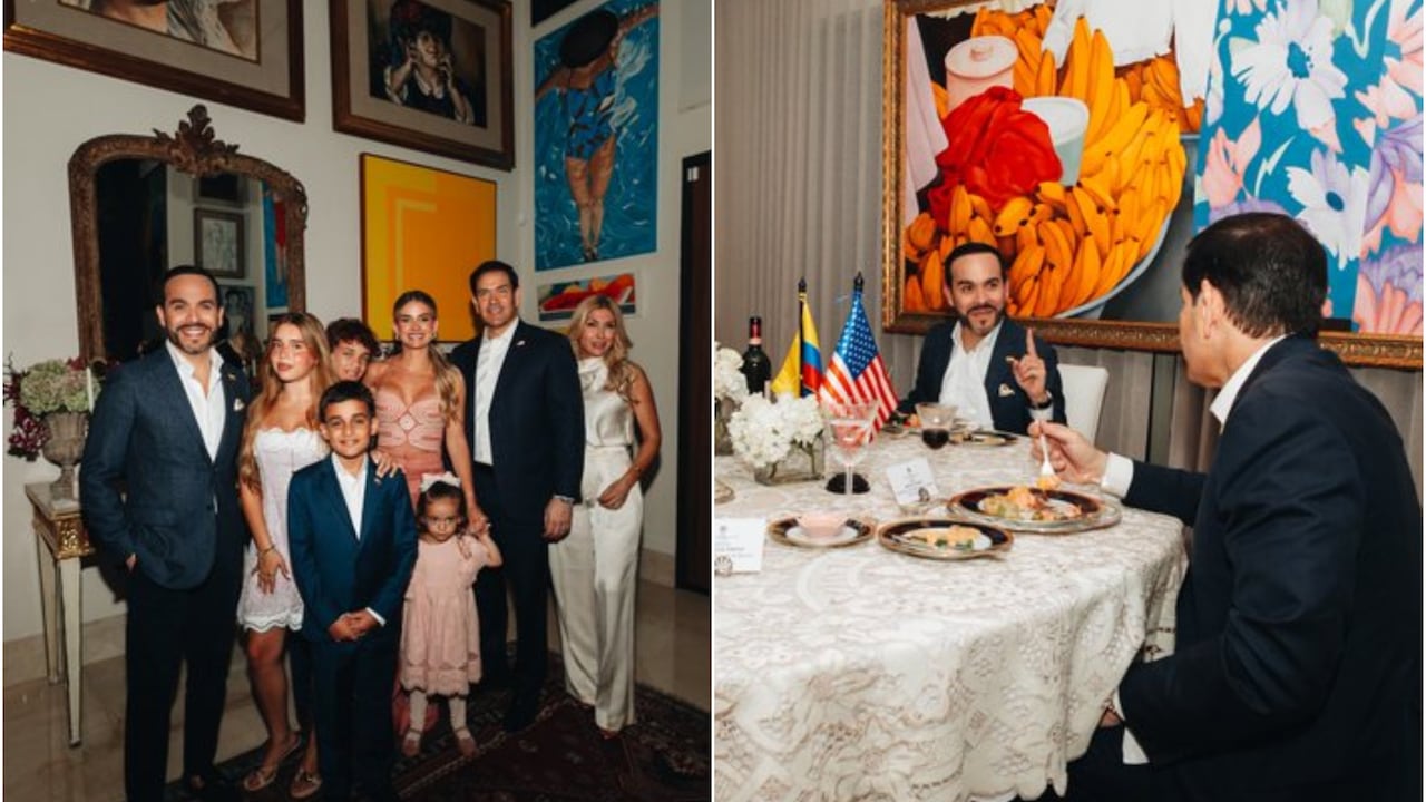 Abelardo De La Espriella en la cena con Marco Rubio.