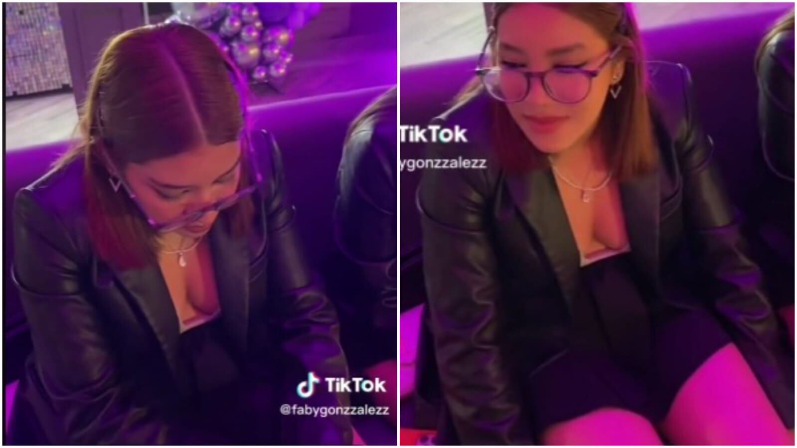 Según compartió una internauta, la mujer solo estuvo acompañada por unas cuantas amigas.