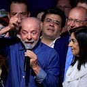 Lula da Silva da su primer discurso tras su triunfo.
