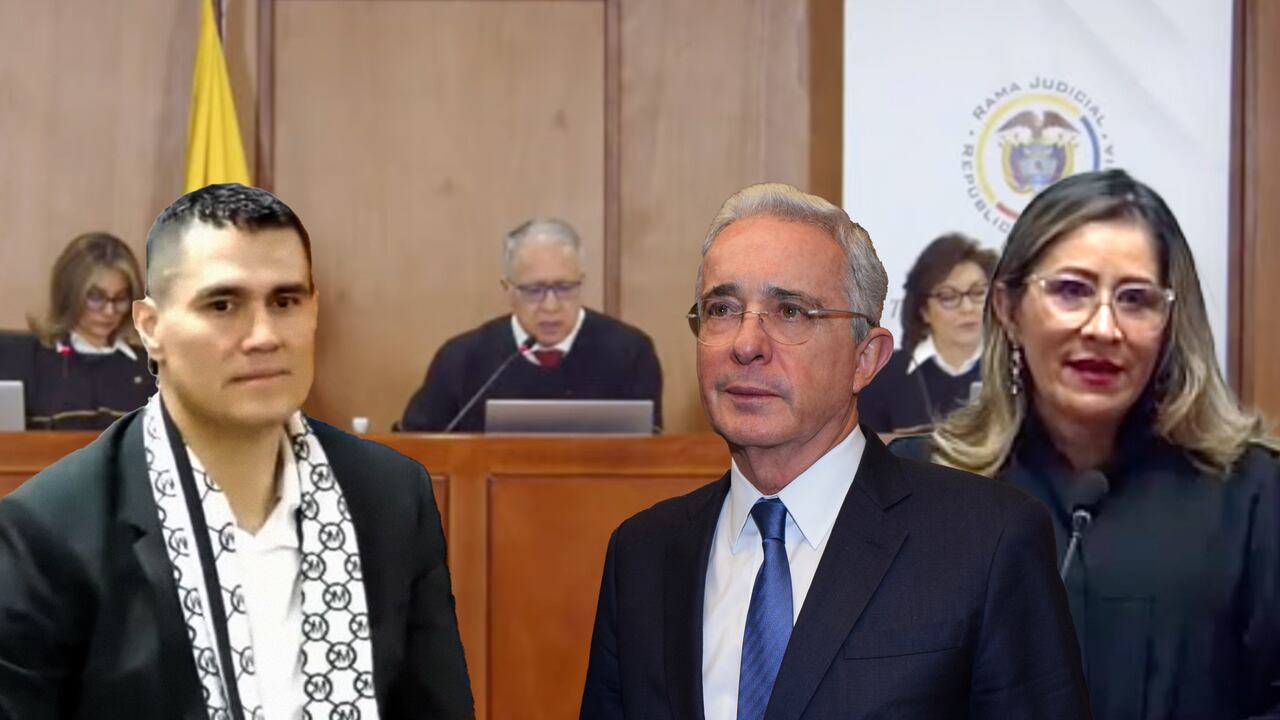 Juan Guillermo Monsalve, Álvaro Uribe, Sandra Heredia.