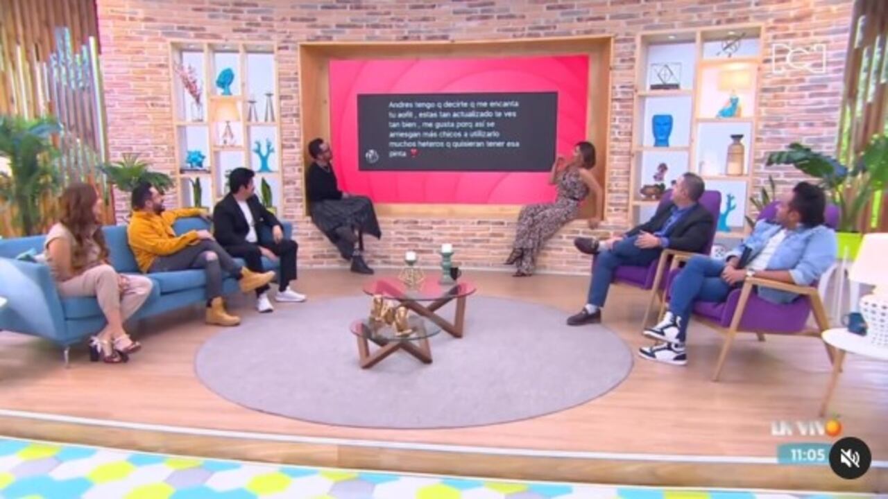 El presentador de Buen Día Colombia lució una falda