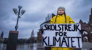 Greta Thunberg, de 15 años, es una joven activista que emprendió una cruzada para que los gobiernos actúen eficazmente contra el cambio climático. Foto: Hanna FRANZEN / TT News Agency /AFP