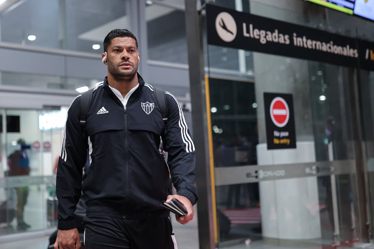 La delegación de Atlético Mineiro, encabazada por Hulk, llegó este lunes a Colombia. Foto: Twitter @Atletico