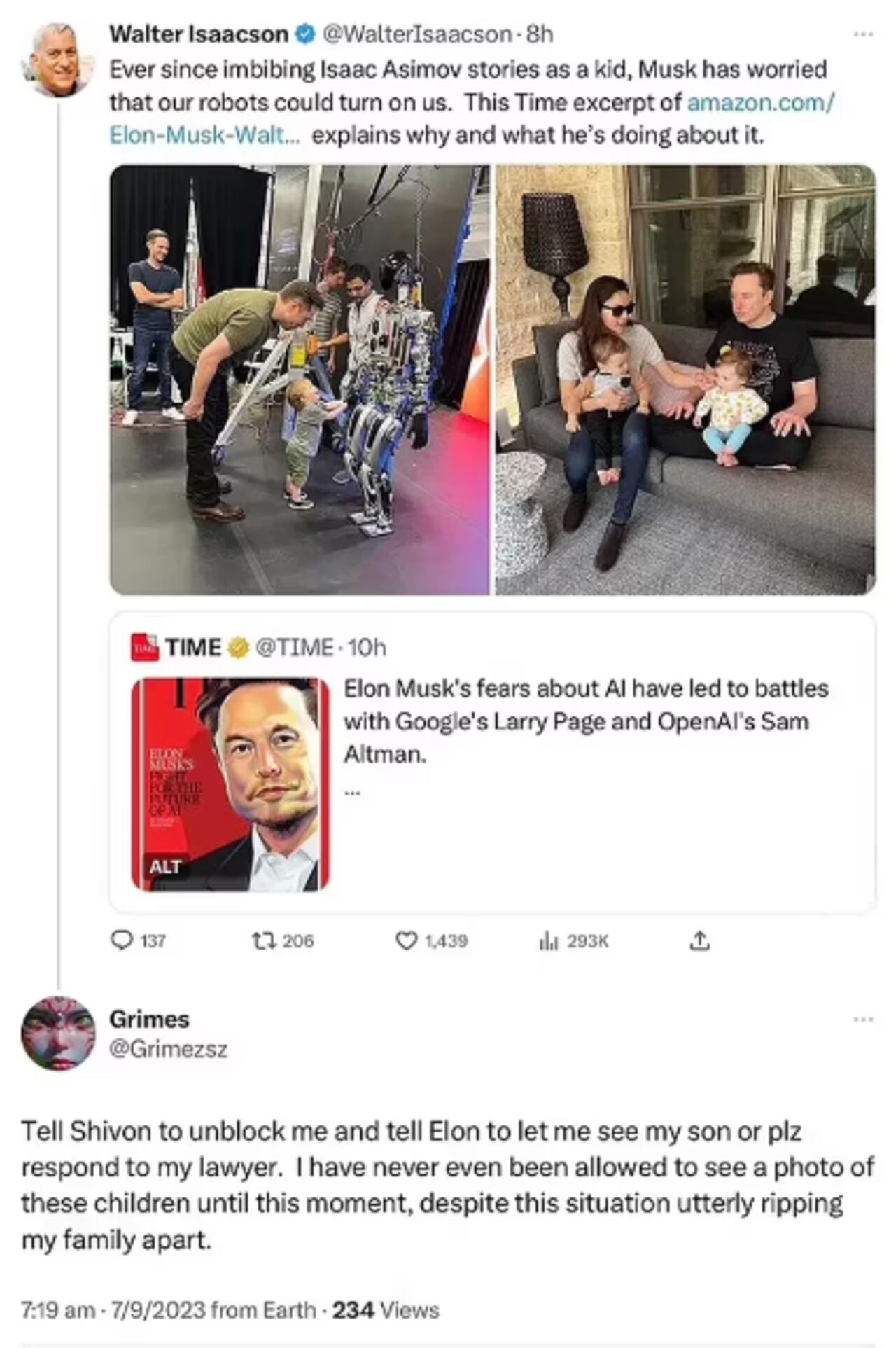 Foto: X @WalterIsaacson.