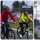 Alcalde Galán, junto a la nueva secretaria de movilidad, María Fernanda Ortíz.