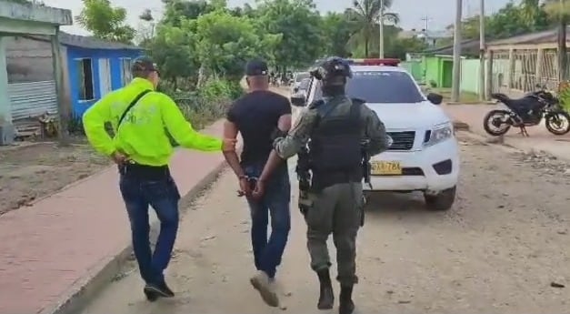 Uno de los capturados en los operativos de las autoridades contra las AGC