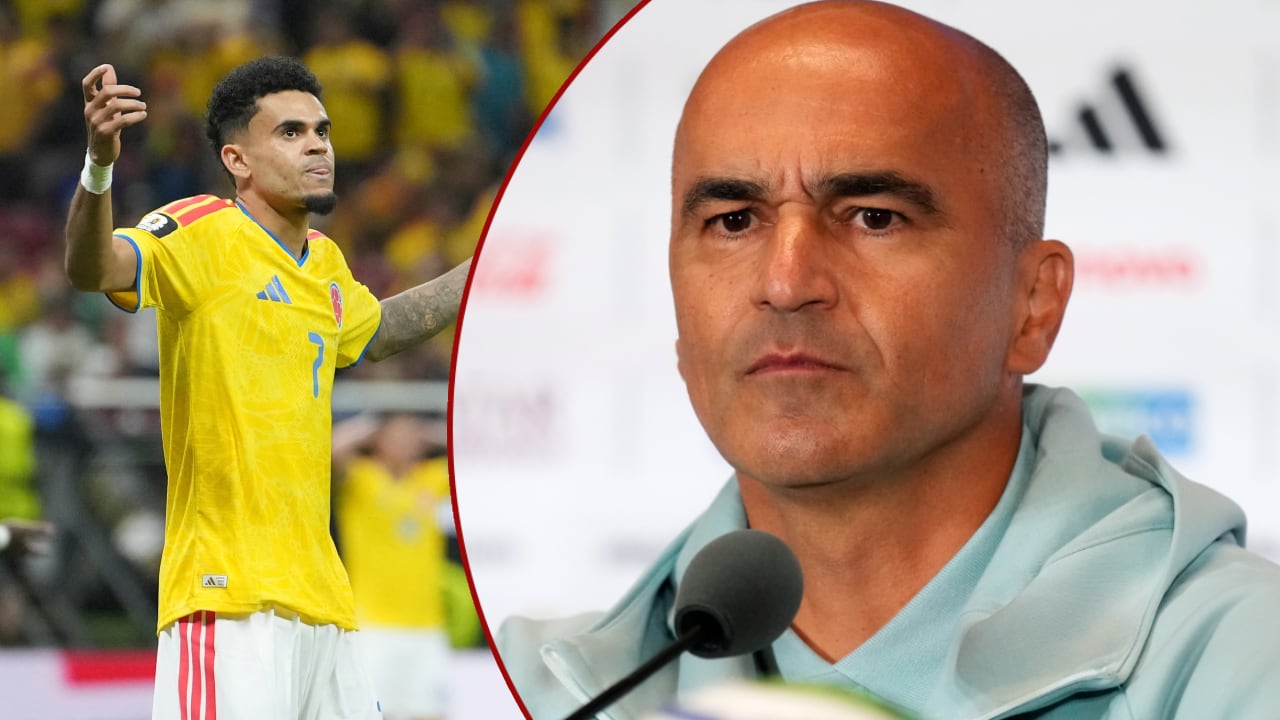 Roberto Martínez mencionó a James Rodríguez y Luis Díaz, jugadores clave de la Tricolor.