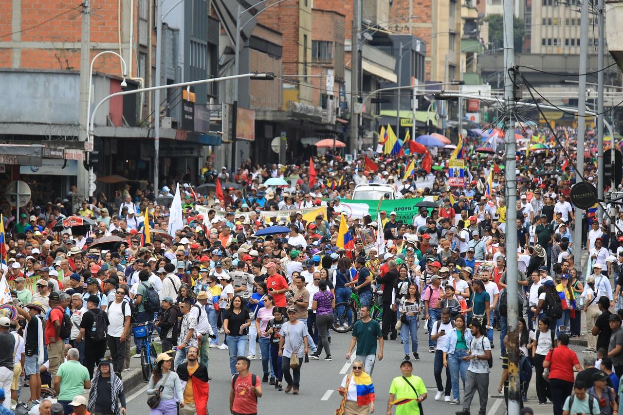 Marcha a favor de las reformas del Presidente Gustavo Petro