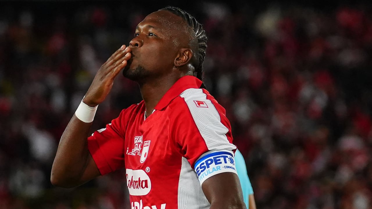 Hugo Rodallega, delantero de Independiente Santa Fe.
