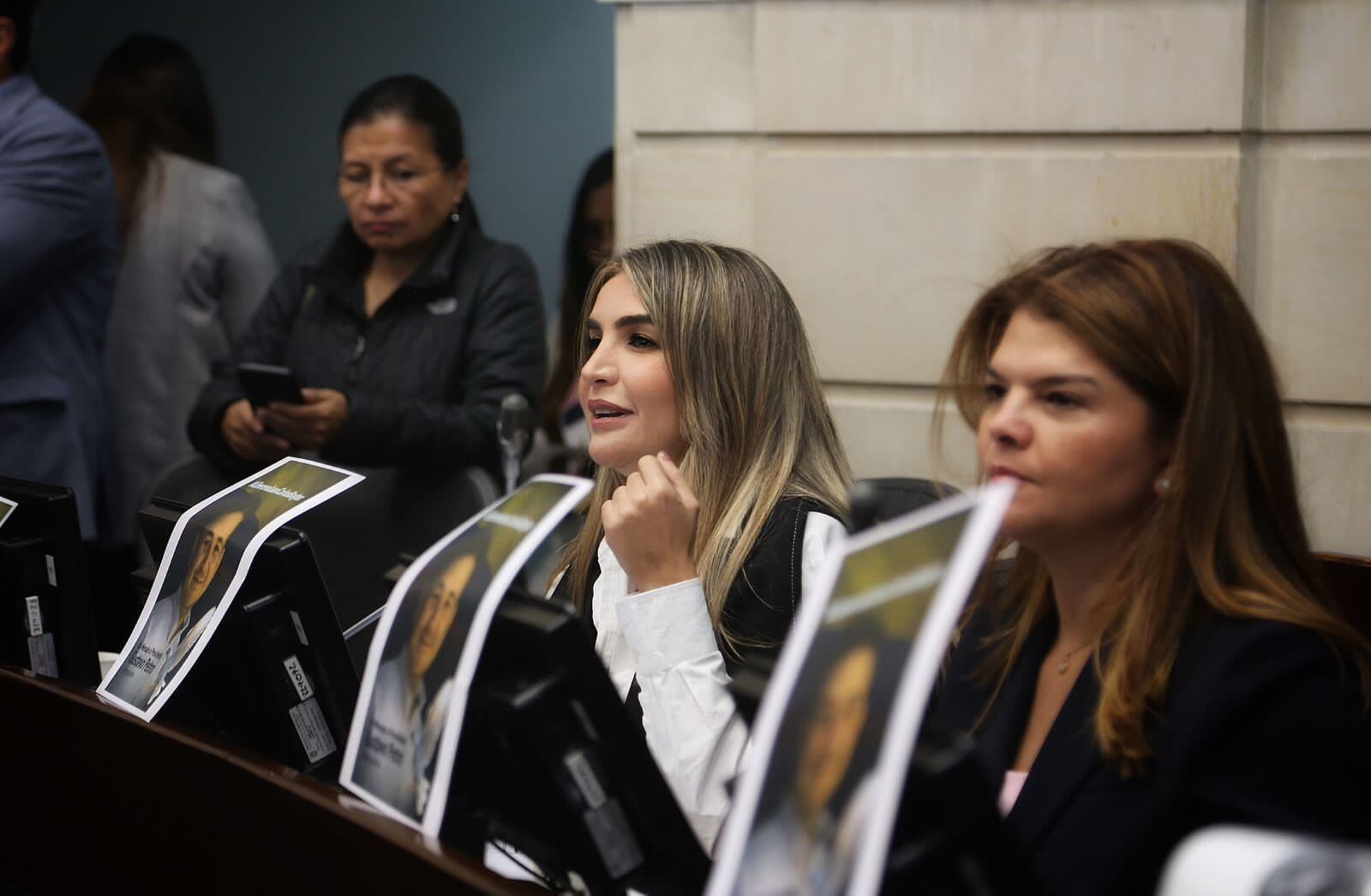 La senadora conservadora Nadia Blel.