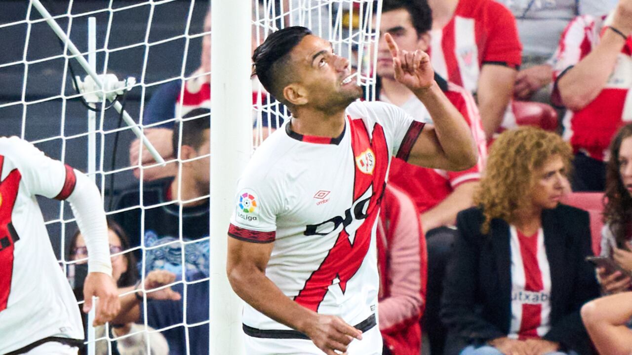 El colombiano logró marcar su primer tanto en la temporada 2022/23 con Rayo Vallecano.