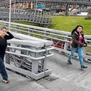 Puente peatonal de Meissen, Bogotá. Fotografía publicada en El Tiempo el pasado 24 de junio.