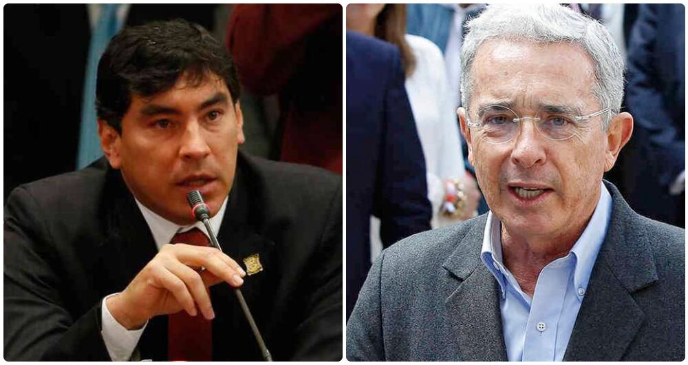 El congresista Álvaro Hernán Prada y el expresidente Álvaro Uribe