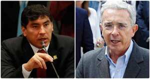 El congresista Álvaro Hernán Prada y el expresidente Álvaro Uribe