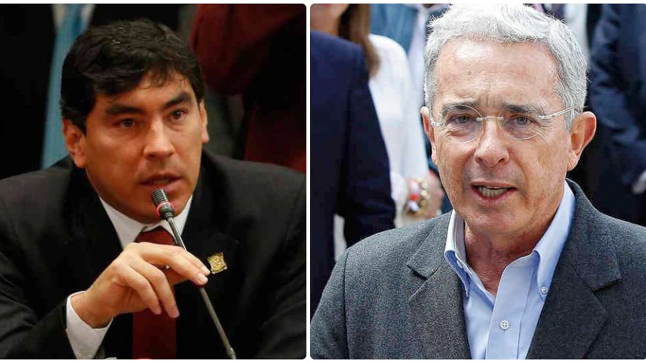 El excongresista Álvaro Hernán Prada y el expresidente Álvaro Uribe