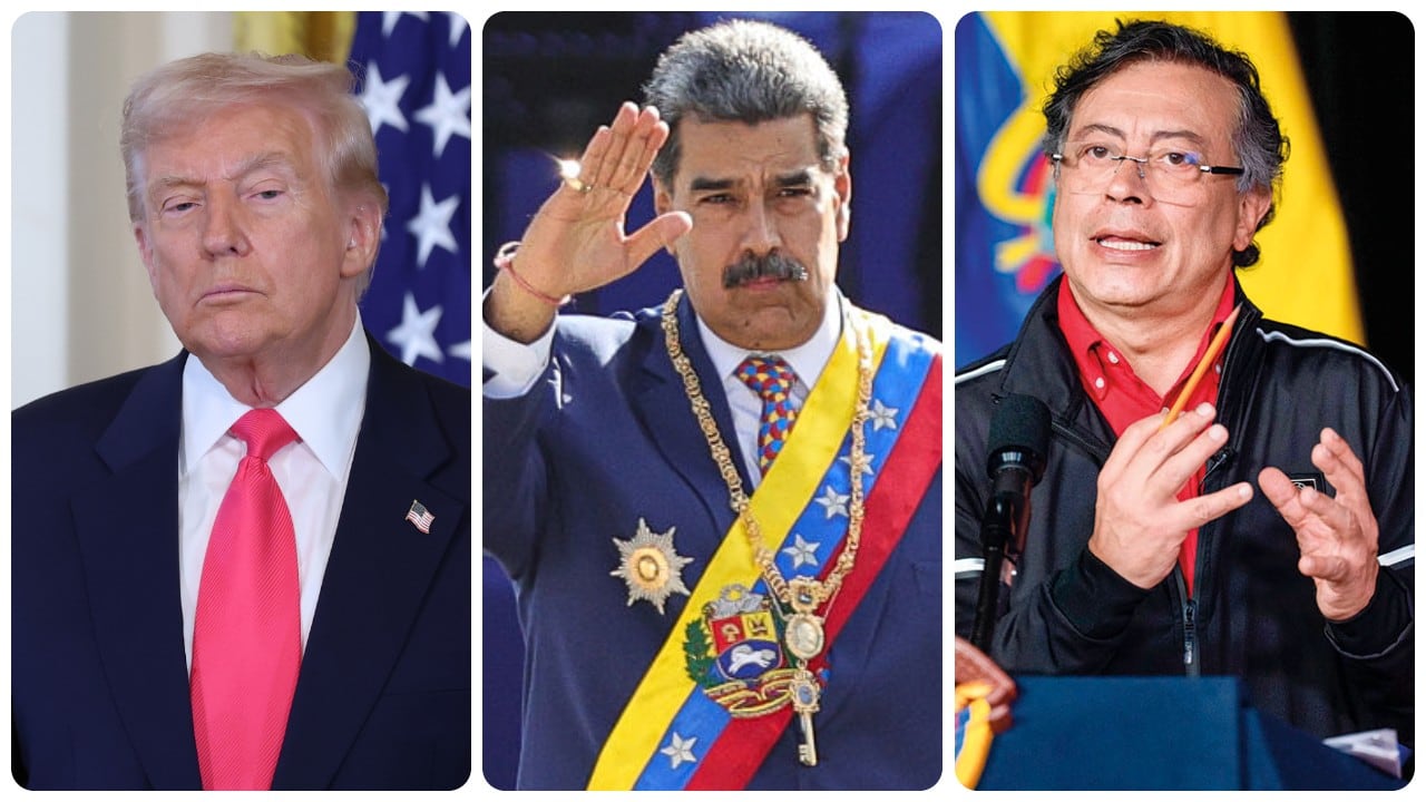 Donald Trump, Nicolás Maduro y Gustavo Petro