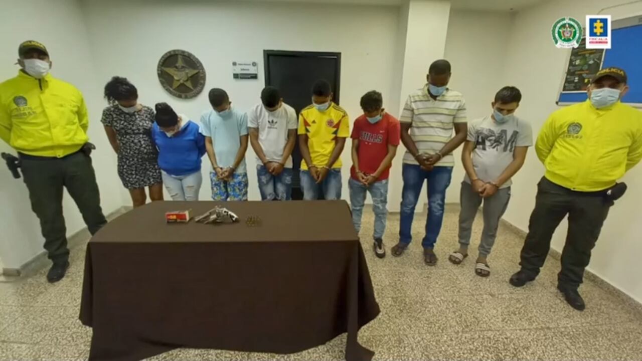 Los capturados, señalados por la Fiscalía de pertenecer a la banda criminal Los Bros-
