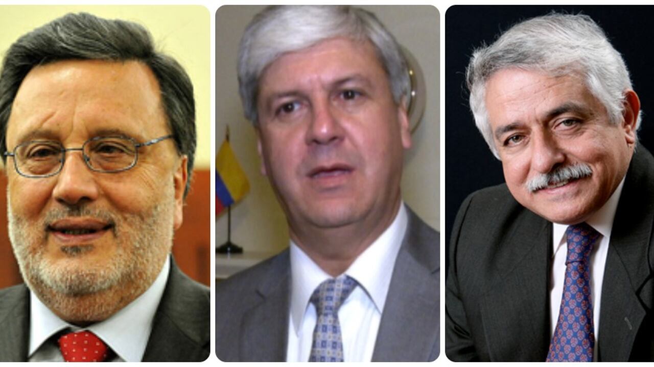 César Pardo, Andrés Talero y Alfonso Valdivieso