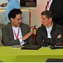 Iván Cepeda y José Félix Lafaurie en Caracas.