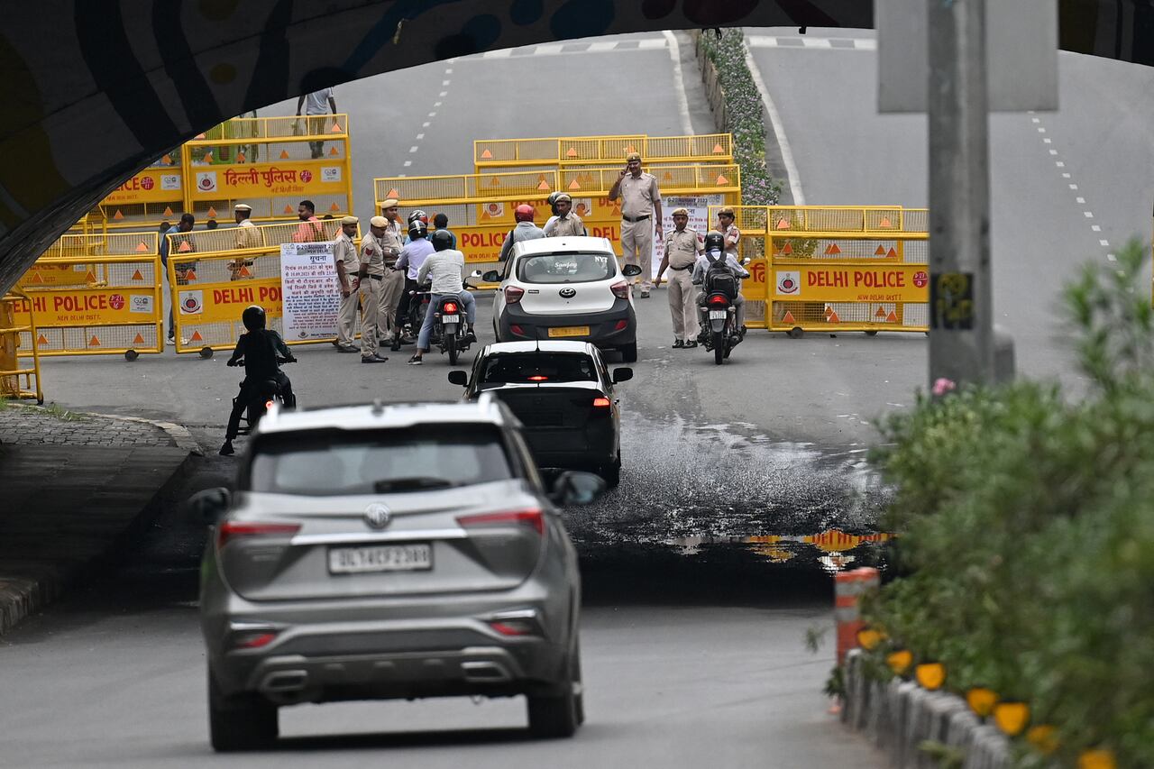 Carros en las calles de India.
