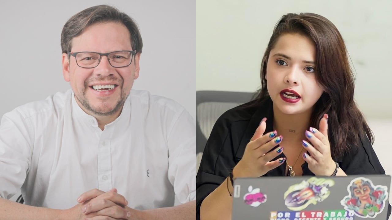 Diego Cancino y Viviana Vargas, denunciante.