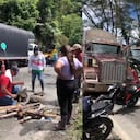 Manifestación en la troncal de Occidente este 16 de agosto.