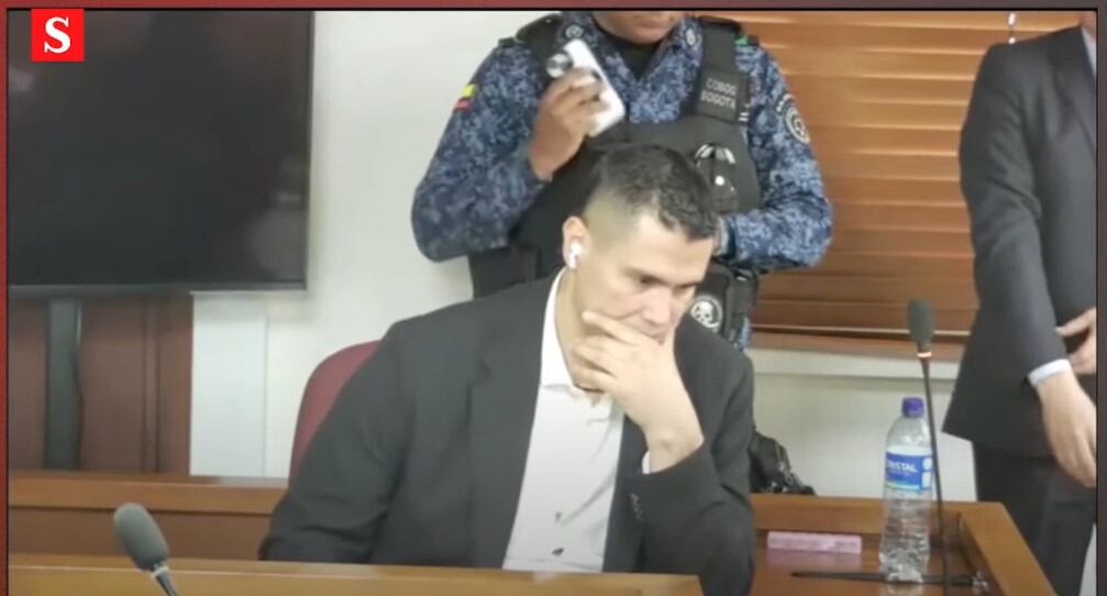 Juan Guillermo Monsalve en su declaración en el juicio contra el expresidente Álvaro Uribe Vélez.
