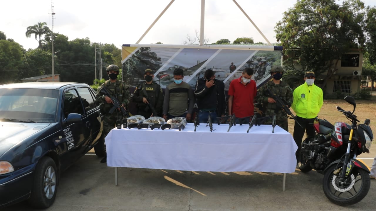 Entre los capturados está alias "Oscar", quien atacó a mineros en Sardinata con una granada.